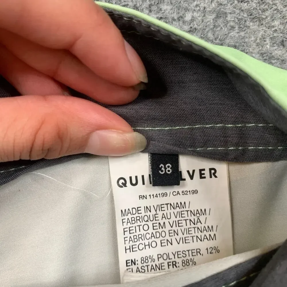 Quiksilver Board Shorts Men 38 Surfsilk Tijuana Highline Striped Beach Surf Swim
